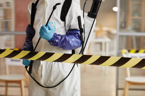 Professional Biohazard Cleanup technician working in Wellington, UT